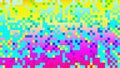 Abstract pixelated colorful rainbow 8 bit retro game Glitch pixel Noise
