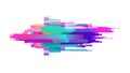 Abstract Pixelated Stream with Color Gradient Effect, vector design Generative AI Royalty Free Stock Photo