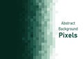 Abstract pixels background green gradient color geometric texture pattern vector wallpaper