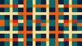 Abstract plaid pattern with geometric blocks and intersecting lines Royalty Free Stock Photo