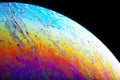 Abstract planet colorful background close up