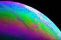 Abstract planet colorful background close up