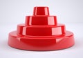 Abstract plastic red object Royalty Free Stock Photo