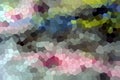 Abstract playful background in green, pink, gray colors