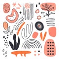 Abstract Playful Shapes Featuring Colorful and Whimsical Design Patterns for Creative and Fun Visuals Royalty Free Stock Photo