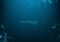 Abstract plexus background with connected lines and dots. Wave flow. Plexus geometric effect Big data with compounds. Lines plexus Royalty Free Stock Photo