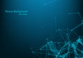 Abstract plexus background with connected lines and dots. Wave flow. Plexus geometric effect Big data with compounds. Lines plexus Royalty Free Stock Photo