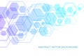 Abstract plexus background with connected lines and dots. Wave flow. Plexus geometric effect Big data with compounds Royalty Free Stock Photo