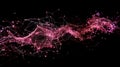 Abstract Plexus Network Connection, Red Data Visualization Royalty Free Stock Photo