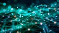 Abstract Plexus Network Connection System Visualized Royalty Free Stock Photo