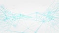Abstract plexus structure connection network, futuristic technological digital Big Data visualization concept, infographic