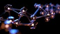 Abstract Plexus Structure Network Connection, Science And Technology Royalty Free Stock Photo