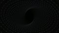Abstract Plexus tunnel. Dots and lines connection Royalty Free Stock Photo