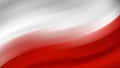 Abstract Poland national flag. Flag of Poland