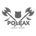 Abstract poleax label