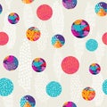 Abstract polka dot colorful pattern background art