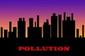 Abstract pollution illustration