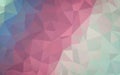 Abstract polygon green blue red white purple winter wallpaper Royalty Free Stock Photo
