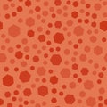 Abstract polygon seamless pattern, autumn orange color, vector graphic Royalty Free Stock Photo