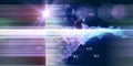 Abstract polygonal analyze algorithm artificial intelligence data. Analytics algorithms banner for science, technology and Royalty Free Stock Photo