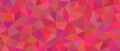 Vibrant Red and Pink Polygonal Background, Abstract Low Poly Triangle Pattern for Creative Graphic Design Royalty Free Stock Photo
