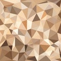 Abstract polygonal background of many triangles in brown colors Royalty Free Stock Photo