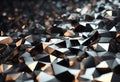 Abstract polygonal background metal black animation 4k stock videoAbstract Three Dimensional Backgrounds Triangle Percussion