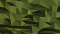 Abstract polygonal background. Modern Wallpaper. Dark Olive Green vector illustration