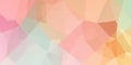 Abstract polygonal background with pastel colors creating a soft and gentle aesthetic look Royalty Free Stock Photo