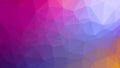 Abstract Polygonal Background in pink and blue, green, yellow. Vector illustration Royalty Free Stock Photo