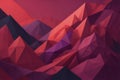 Abstract polygonal background. Triangular low poly style. generative ai Royalty Free Stock Photo