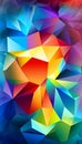 Abstract polygonal background. Triangular style. Modern design