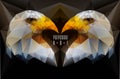 Abstract polygonal bird Royalty Free Stock Photo