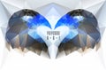 Abstract polygonal bird Royalty Free Stock Photo