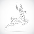 Abstract polygonal deer design.