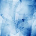 Abstract polygonal blue background,