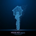 Key in form of house Royalty Free Stock Photo