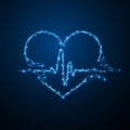 Heart pulse sign Royalty Free Stock Photo