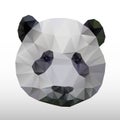 Abstract polygonal panda