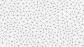 Abstract polygonal pattern of black lines on a white background Royalty Free Stock Photo
