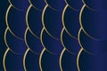 Abstract polygonal pattern luxury dark blue with gold Royalty Free Stock Photo