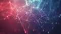 Abstract polygonal plexus network background connecting points and lines creating futuristic shape Royalty Free Stock Photo