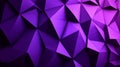 Abstract Polygonal Purple Background, 3D Render of Triangular Low Poly Shapes and Light Reflections Royalty Free Stock Photo