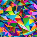 701 Abstract Polygonal Shapes: A contemporary background featuring abstract polygonal shapes in vibrant and harmonious colors th Royalty Free Stock Photo