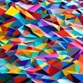 701 Abstract Polygonal Shapes: A contemporary background featuring abstract polygonal shapes in vibrant and harmonious colors th Royalty Free Stock Photo