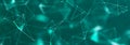 Abstract polygonal space with dots and lines. Connection science background. Triangular business wallpaper. 3d rendering