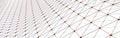 Abstract polygonal space with dots and lines.Triangular structure. Background concept for your design. 3d rendering Royalty Free Stock Photo