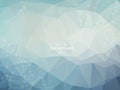Abstract polygonal surface background. Low poly mesh design with connecting dot and line. Connection triangle structure. Vector Royalty Free Stock Photo