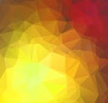 Abstract polygonal vector background. Yellow, orange, red colors Royalty Free Stock Photo