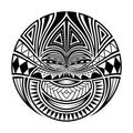 Abstract polynesian tattoo circle design Royalty Free Stock Photo